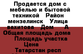 Продается дом с мебелью и бытовой техникой › Район ­ мензелинск › Улица ­ вахитова › Дом ­ 18А › Общая площадь дома ­ 169 › Площадь участка ­ 1 000 › Цена ­ 5 800 000 - Татарстан респ., Мензелинский р-н, Мензелинск г. Недвижимость » Дома, коттеджи, дачи продажа   . Татарстан респ.